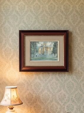 "The Rectory" by Canadian artist Trisha Romance 1986 Framed Art Print Grandma